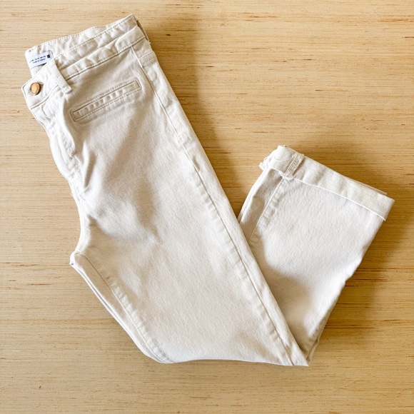 Zara Denim - Zara‎ Women's Off-White Straight Leg Jeans Size 6